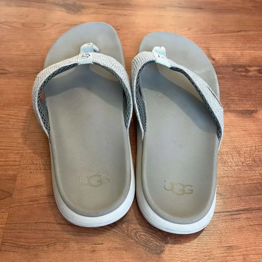 UGG Tenoch Hyperweave Flip Flop Sandals Gray Men's Size 11
